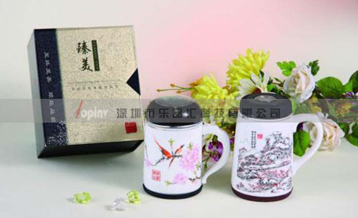 双层玉瓷办公杯58元