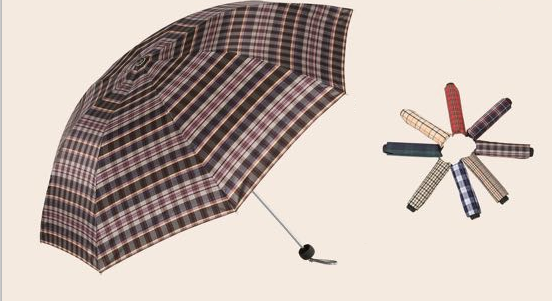 三折伞325E色织格34元